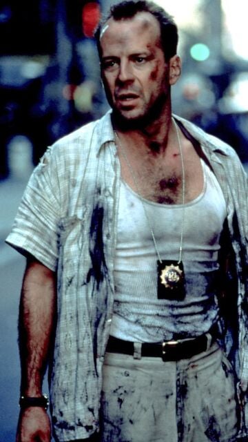Bruce Willis como John McClane en 'Jungla de Cristal'