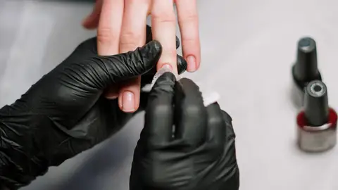 Imagen de archivo de uñas Imagen de archivo de uñas