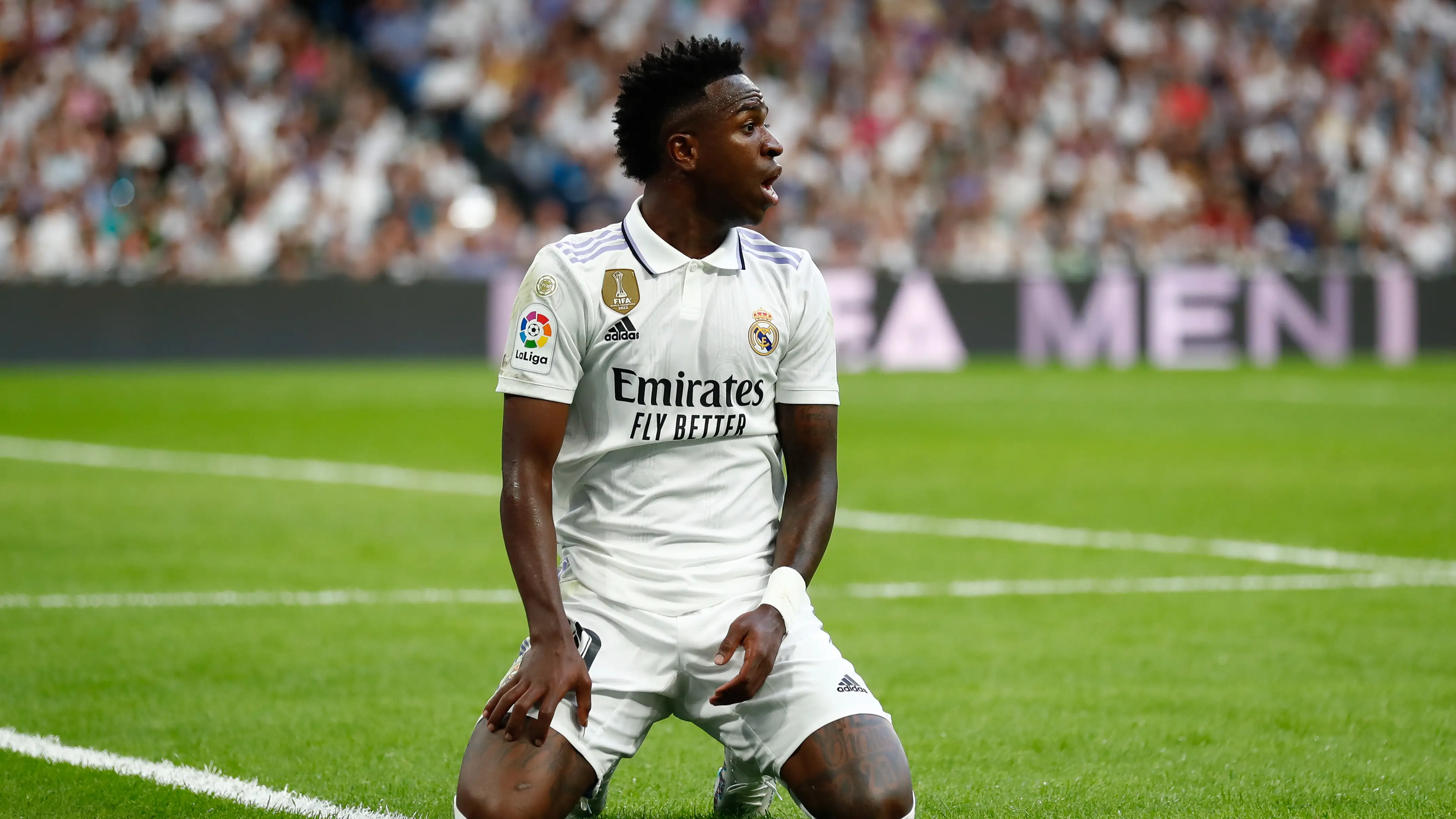 Vinicius Junior celebra un gol con el Real Madrid Vinicius Junior celebra un gol con el Real Madrid