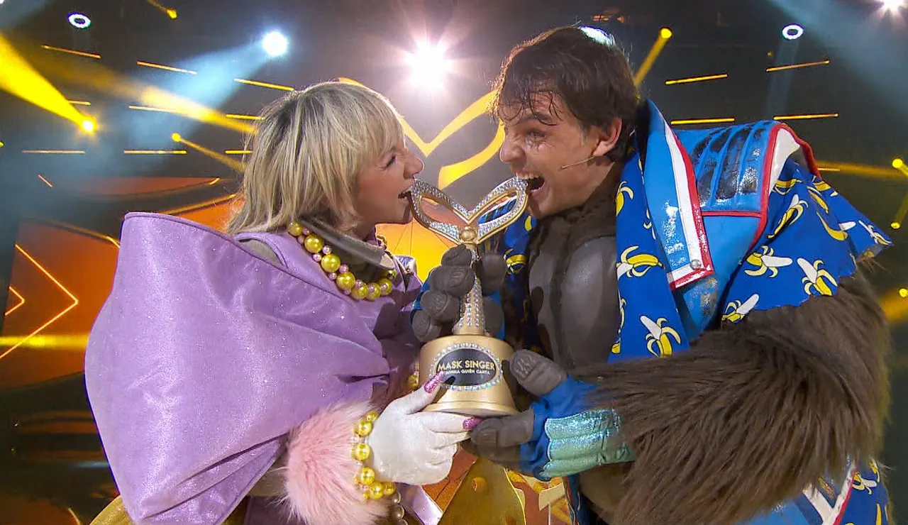 Fernando Morientes y Ana Torroja, Gorila y Ratita, ganadores de la tercera temporada de 'Mask Singer'