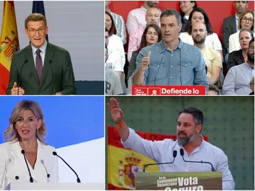 Imagen de los principales candidatos a las elecciones generales Imagen de los principales candidatos a las elecciones generales