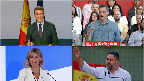 Imagen de los principales candidatos a las elecciones generales Imagen de los principales candidatos a las elecciones generales