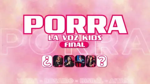 Porra 2023 de 'La Voz Kids' Porra 2023 de 'La Voz Kids'