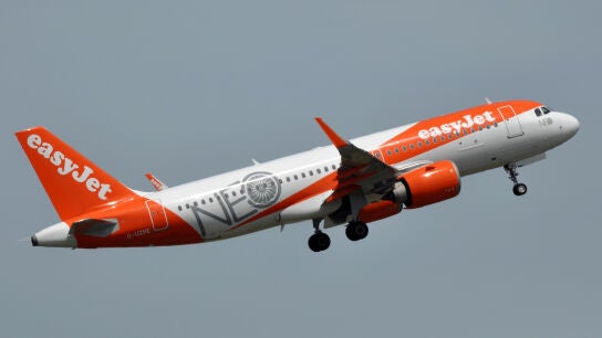 Imagen de archivo de un avi&oacute;n de la compa&ntilde;&iacute;a EasyJet