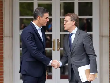 Imagen de archivo de Pedro Sánchez y Alberto Núñez Feijóo Imagen de archivo de Pedro Sánchez y Alberto Núñez Feijóo