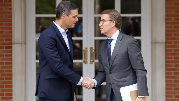 Imagen de archivo de Pedro Sánchez y Alberto Núñez Feijóo Imagen de archivo de Pedro Sánchez y Alberto Núñez Feijóo