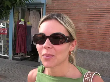 Alba Silva, a la entrada del hospital Alba Silva, a la entrada del hospital