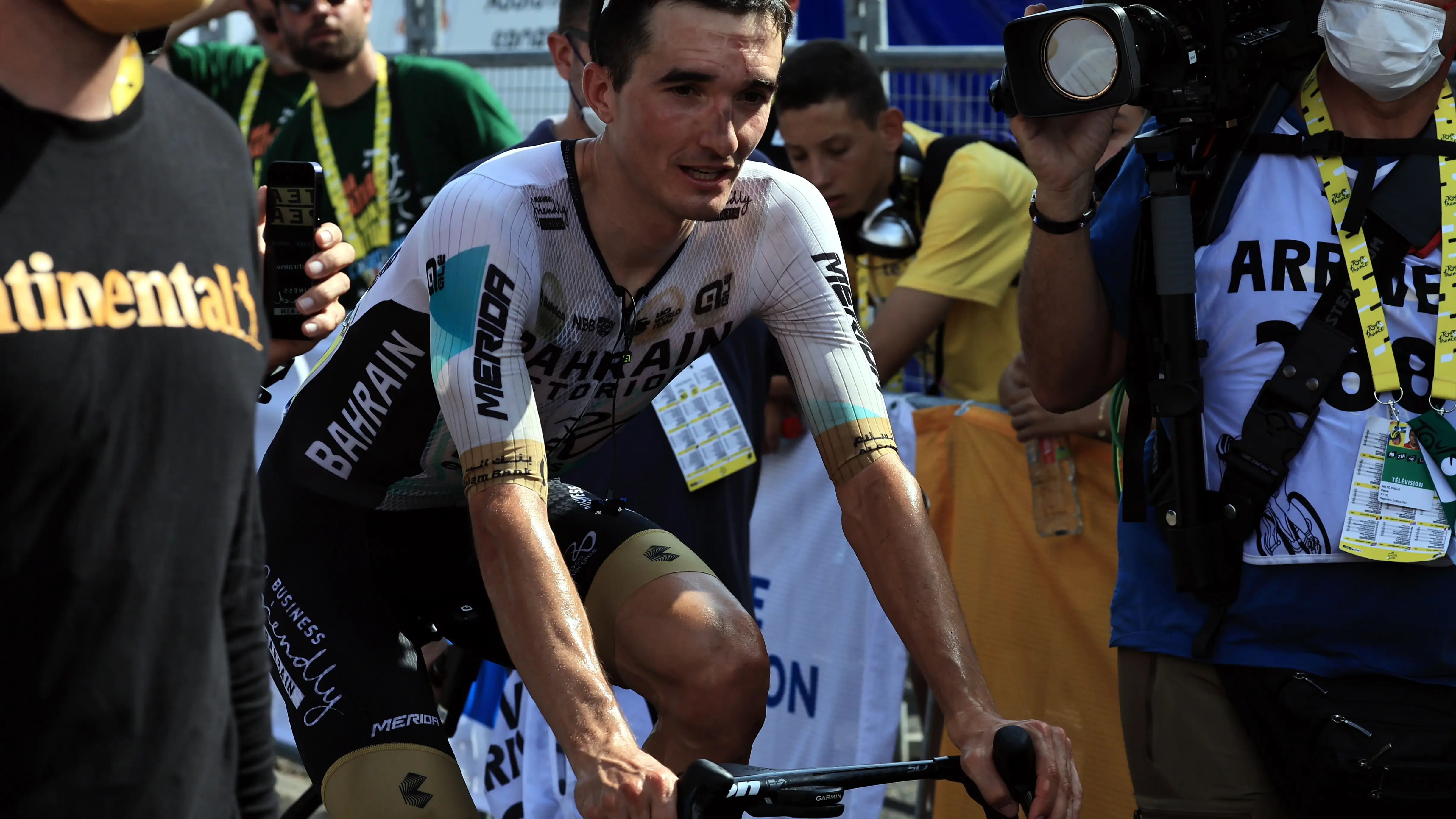 El ciclista español Pello Bilbao, del equipo Bahrain-Victorious El ciclista español Pello Bilbao, del equipo Bahrain-Victorious