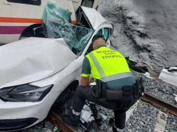 Imagen del accidente de tren