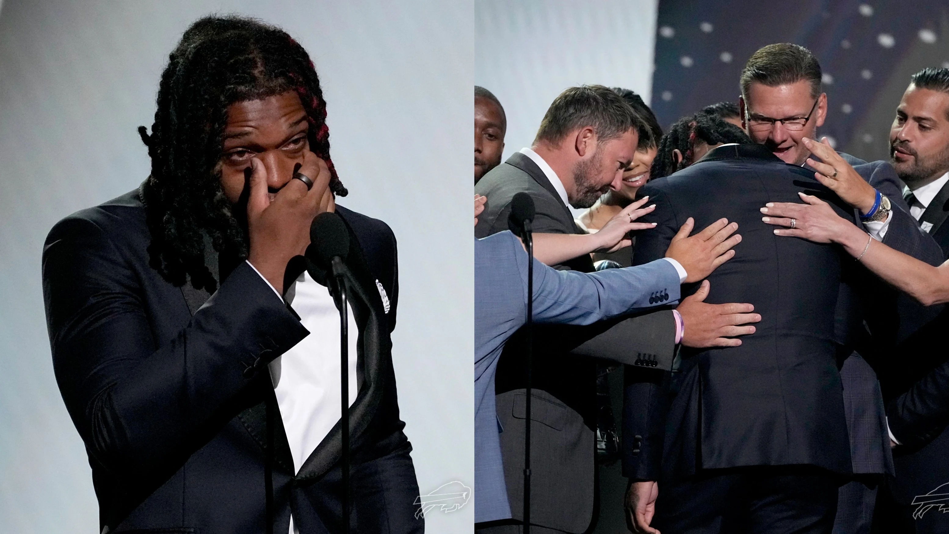 Damar Hamlin, emocionado el entregar el premio Pat Tillman Damar Hamlin, emocionado el entregar el premio Pat Tillman