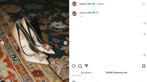 Zapatos de la preboda de Tamara Falcó Zapatos de la preboda de Tamara Falcó