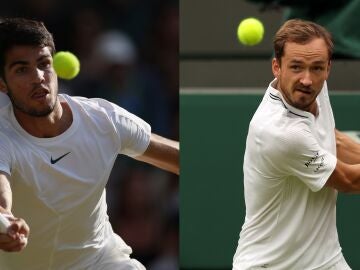 Carlos Alcaraz - Daniil Medvedev: Horario y dónde ver la semifinal de Wimbledon