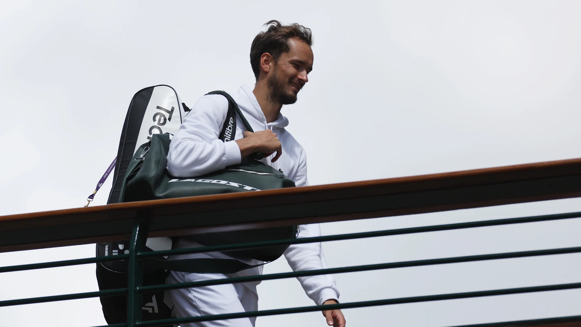 Daniil Medvedev, en las instalaciones de Wimbledon