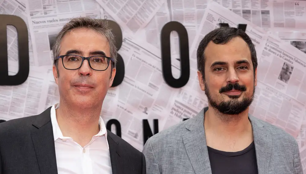 David y Àlex Pastor en la premiere de 'Bird Box Barcelona'