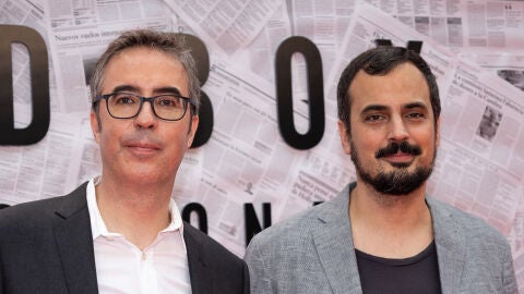 David y Àlex Pastor en la premiere de 'Bird Box Barcelona'