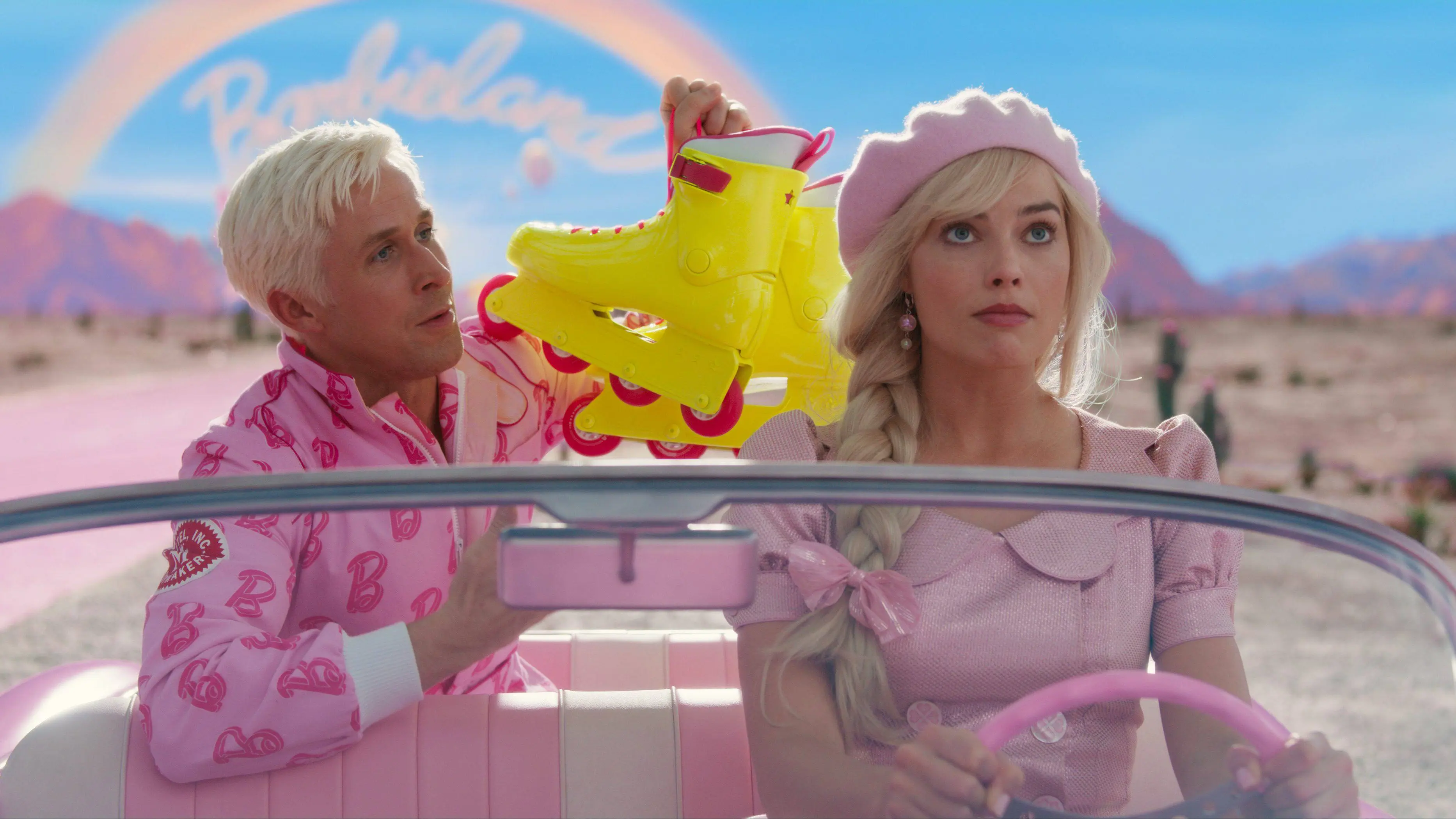 Margot Robbie y Ryan Gosling como Barbie y Ken
