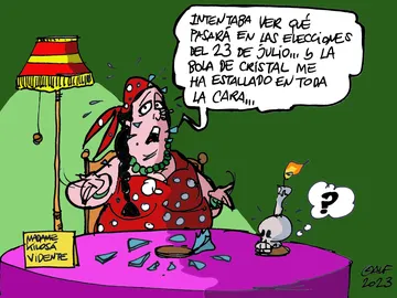 La vidente 'Madame Kilosá', en la viñeta gráfica La vidente 'Madame Kilosá', en la viñeta gráfica