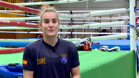 La boxeadora Laura Fuertes La boxeadora Laura Fuertes