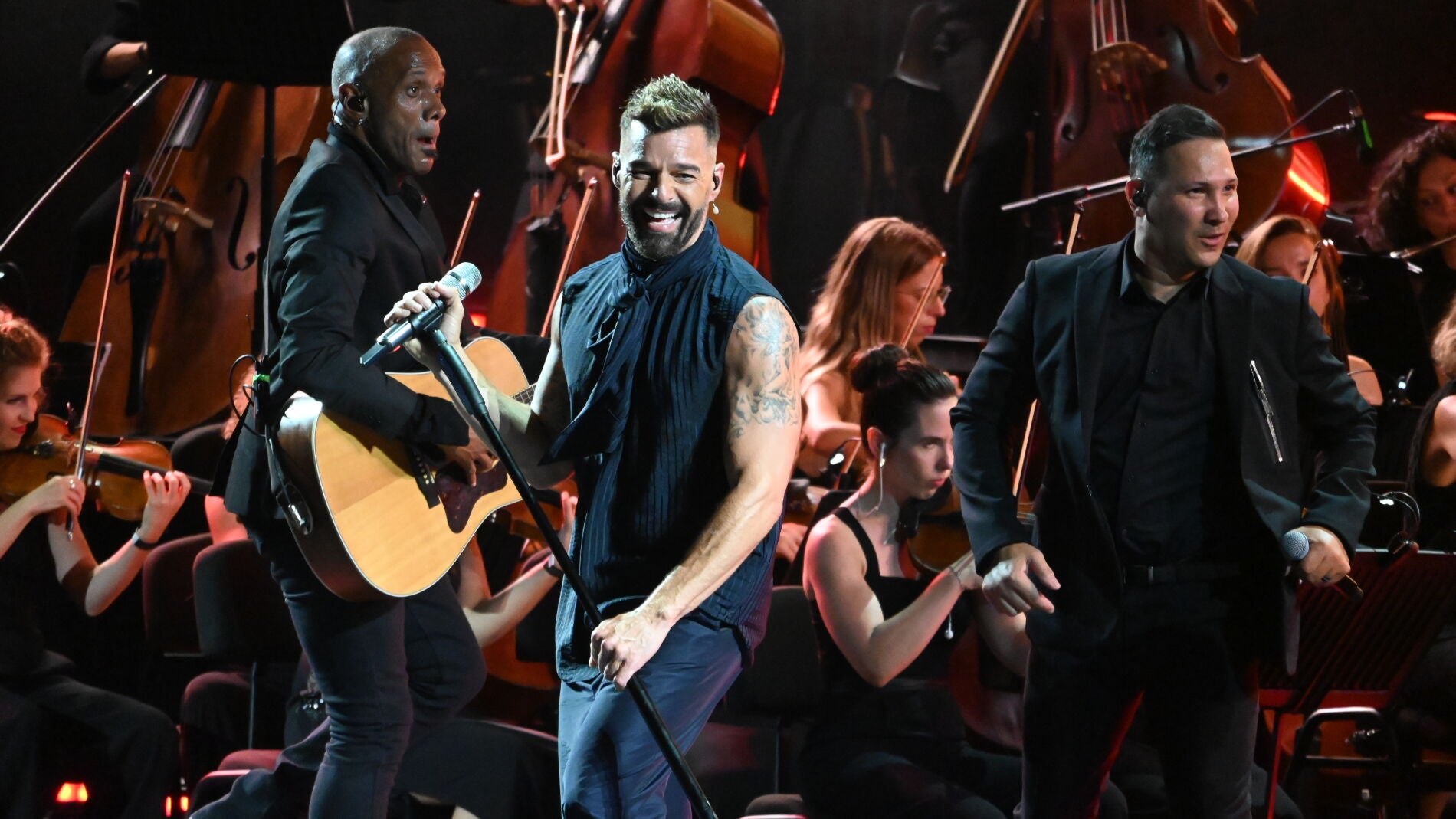 Los mellizos de Ricky Martin suben por primera vez al escenario para ...
