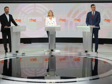 Abascal, Díaz y Sánchez en el debate