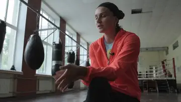 La boxeadora Anna Lysenko 