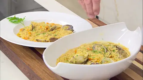 Falso risotto con almejas, receta rápida de Karlos Arguiñano Falso risotto con almejas, receta rápida de Karlos Arguiñano