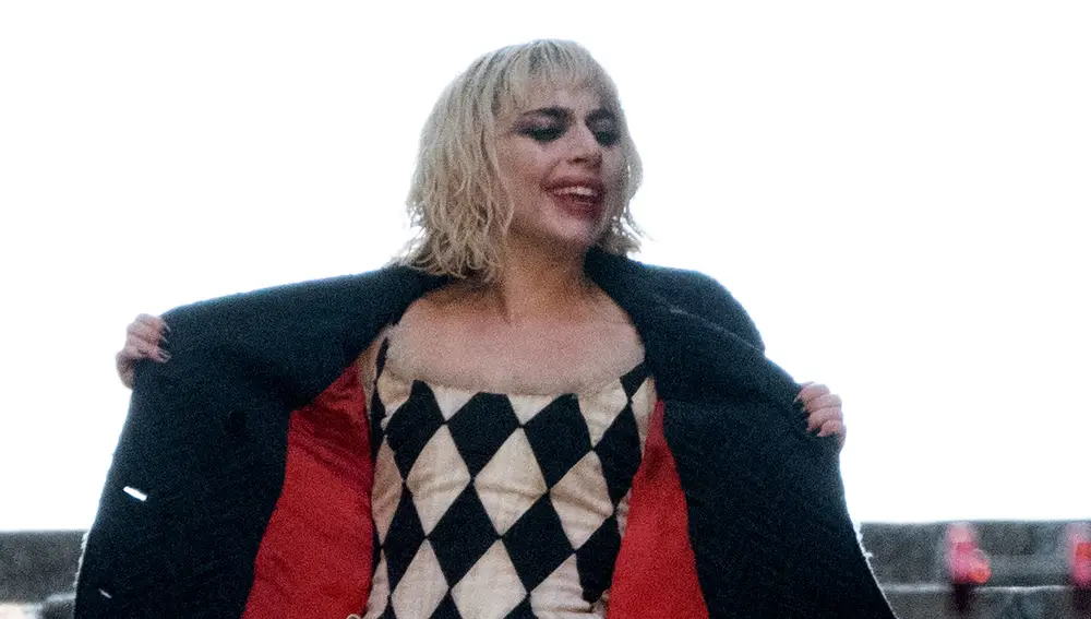 Lady Gaga como Harley Quinn en el rodaje de 'Joker 2'