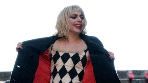 Lady Gaga como Harley Quinn en el rodaje de 'Joker 2'