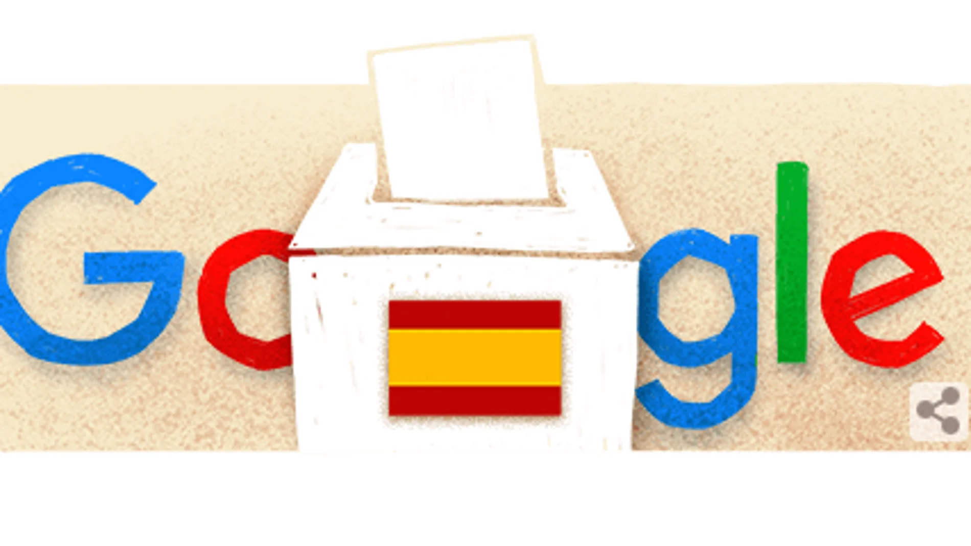 Papeleta, urna y democracia: El doodle de Google dedicado a las elecciones generales 23J