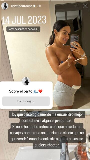 Cristina Pedroche realiza un preguntas y respuestas sobre su parto