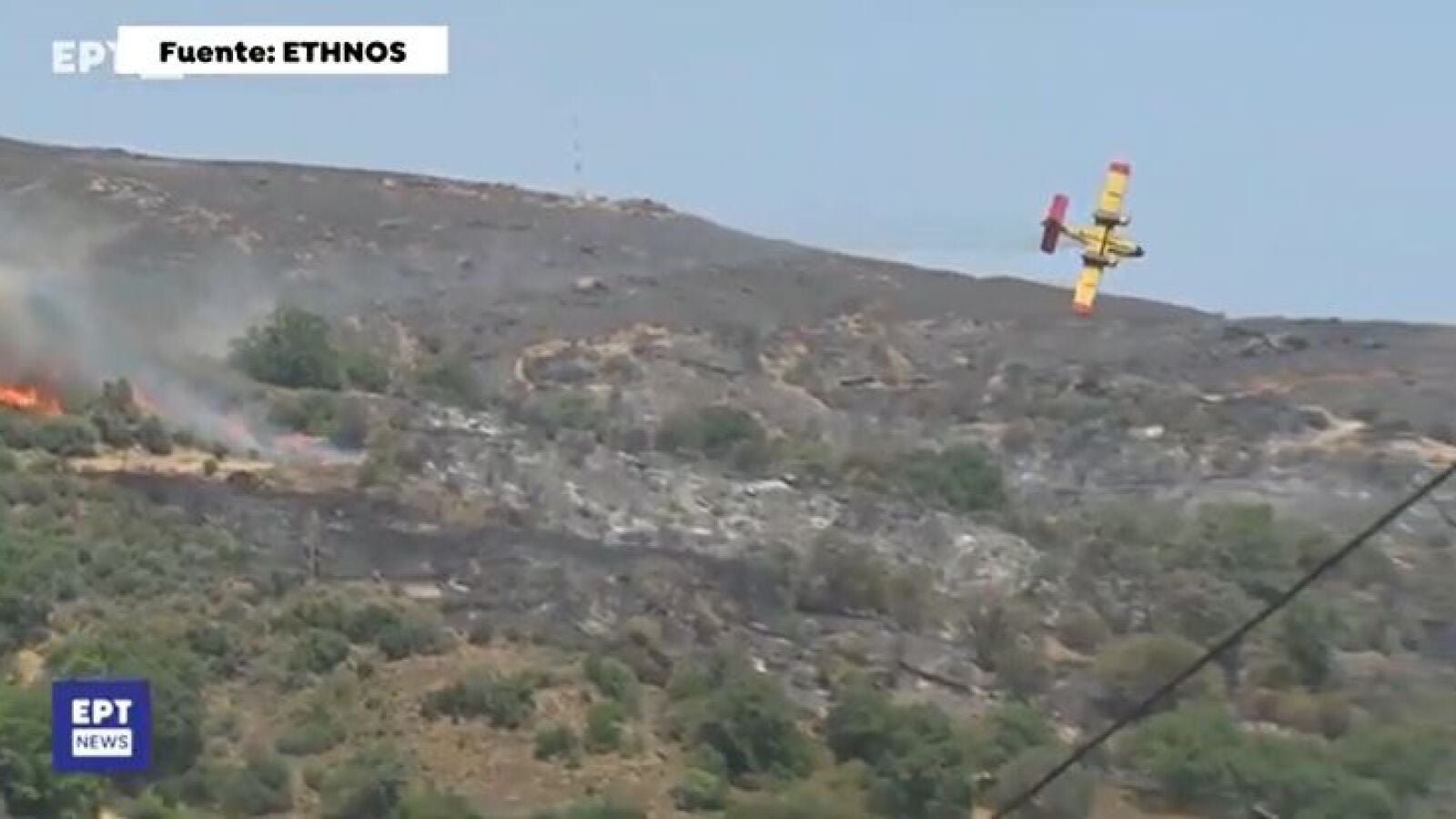 Vídeo: El momento en el que un hidroavión se estrella cuando trataba de apagar un incendio en Grecia