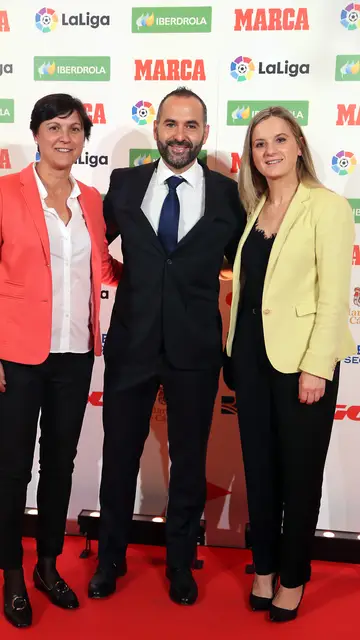 A la derecha, Marta Huerta en los Premio Marca de 2018 A la derecha, Marta Huerta en los Premio Marca de 2018