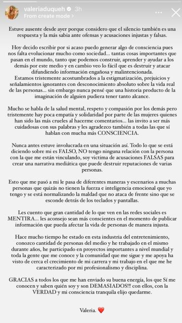 Valeria Duque rompe su silencio sobre las informaciones que la relacionan con Rauw Alejandro