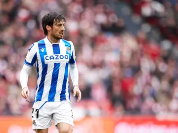 David Silva, durante un partido con la Real Sociedad David Silva, durante un partido con la Real Sociedad