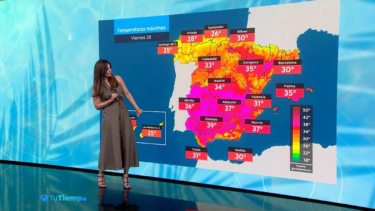 La previsión del tiempo de Mercedes Martín La previsión del tiempo de Mercedes Martín
