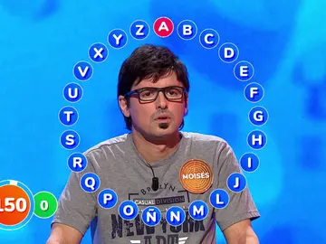 ¡Moisés se pega un tiro en el pie! Un insólito fallo en la primera palabra le sentencia en ‘El Rosco’ ¡Moisés se pega un tiro en el pie! Un insólito fallo en la primera palabra le sentencia en ‘El Rosco’