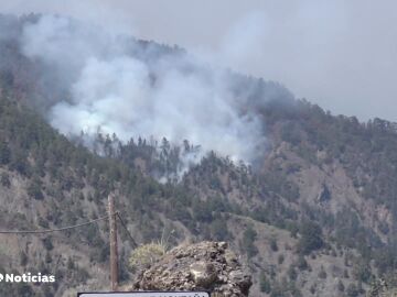 Se reactiva el incendio de La Palma en el Parque Nacional de la Caldera de Taburiente