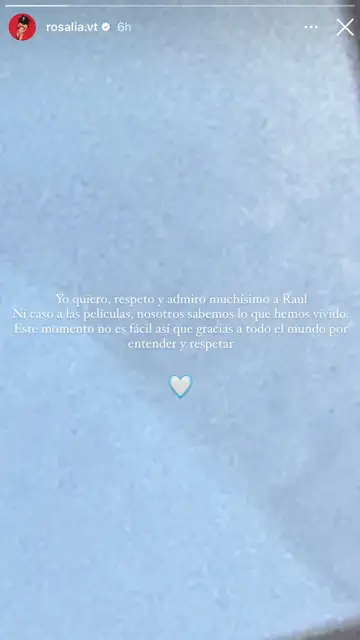 Rosalía desmiente las presuntas infidelidades de Rauw Alejandro Rosalía desmiente las presuntas infidelidades de Rauw Alejandro