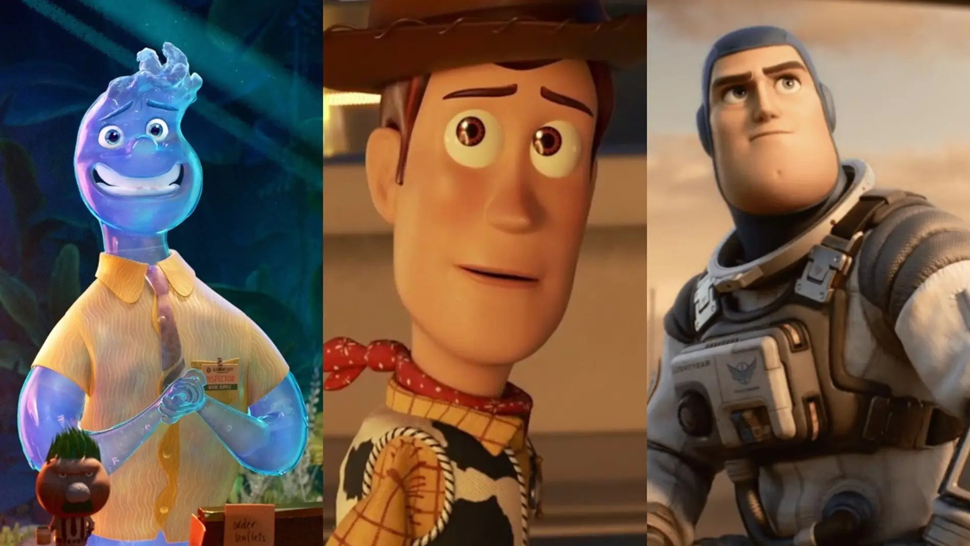 Algunas de las últimas películas de Pixar