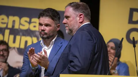 Gabriel Rufián y Oriol Junqueras