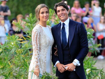 María Pombo y Pablo Castellano en su boda