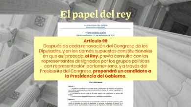 A quién tiene que proponer el Rey para la investidura, según lo que dice la Constitución: ¿Sánchez o Feijóo?