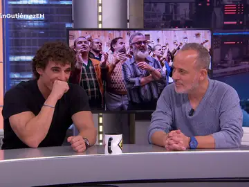 Miguel Herrán y Javier Gutiérrez en 'El Hormiguero' Miguel Herrán y Javier Gutiérrez en 'El Hormiguero'