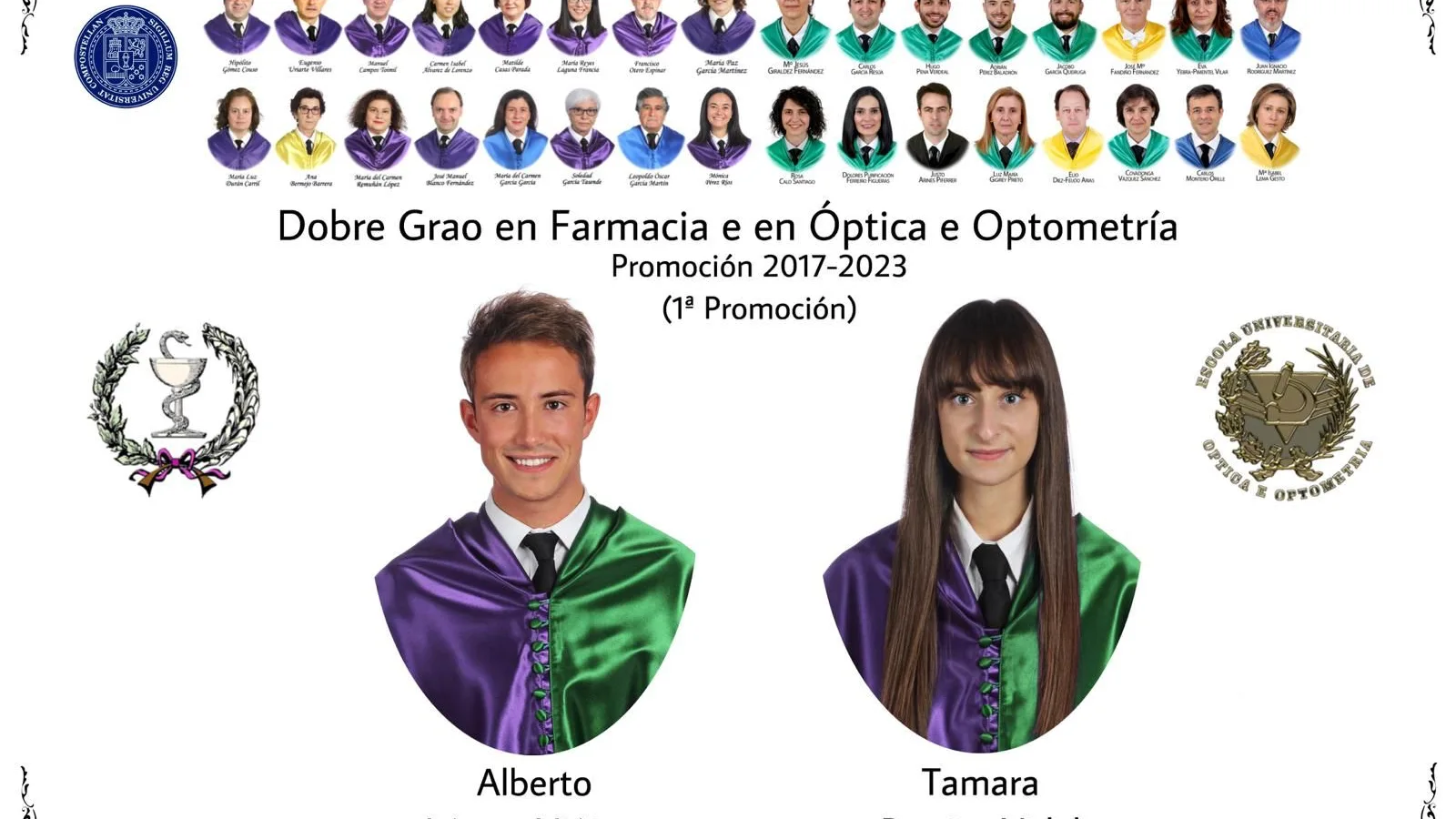 La curiosa orla de unos universitarios de Galicia La curiosa orla de unos universitarios de Galicia