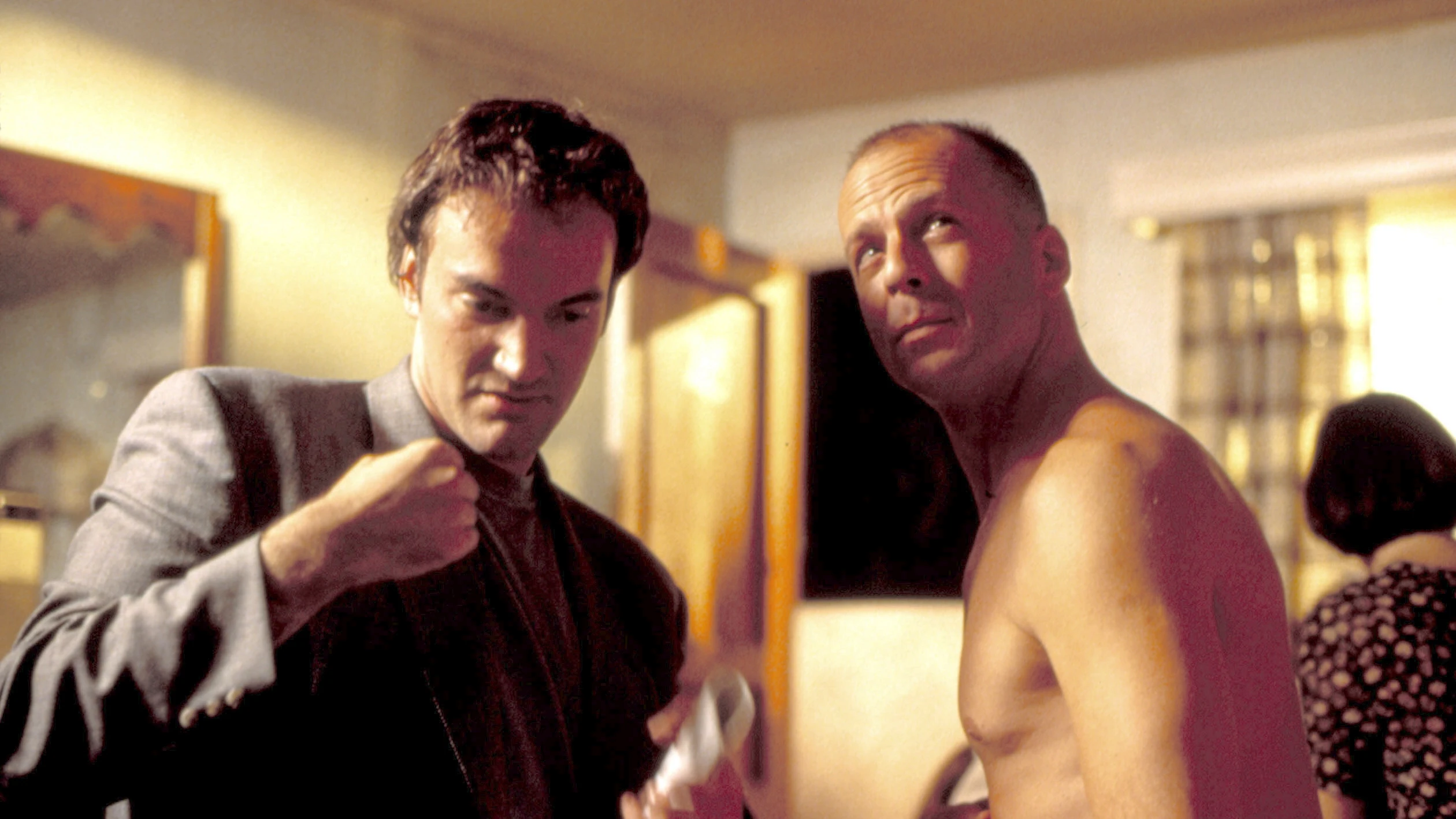 Quentin Tarantino y Bruce Willis en el rodaje de 'Pulp Fiction' Quentin Tarantino y Bruce Willis en el rodaje de 'Pulp Fiction'