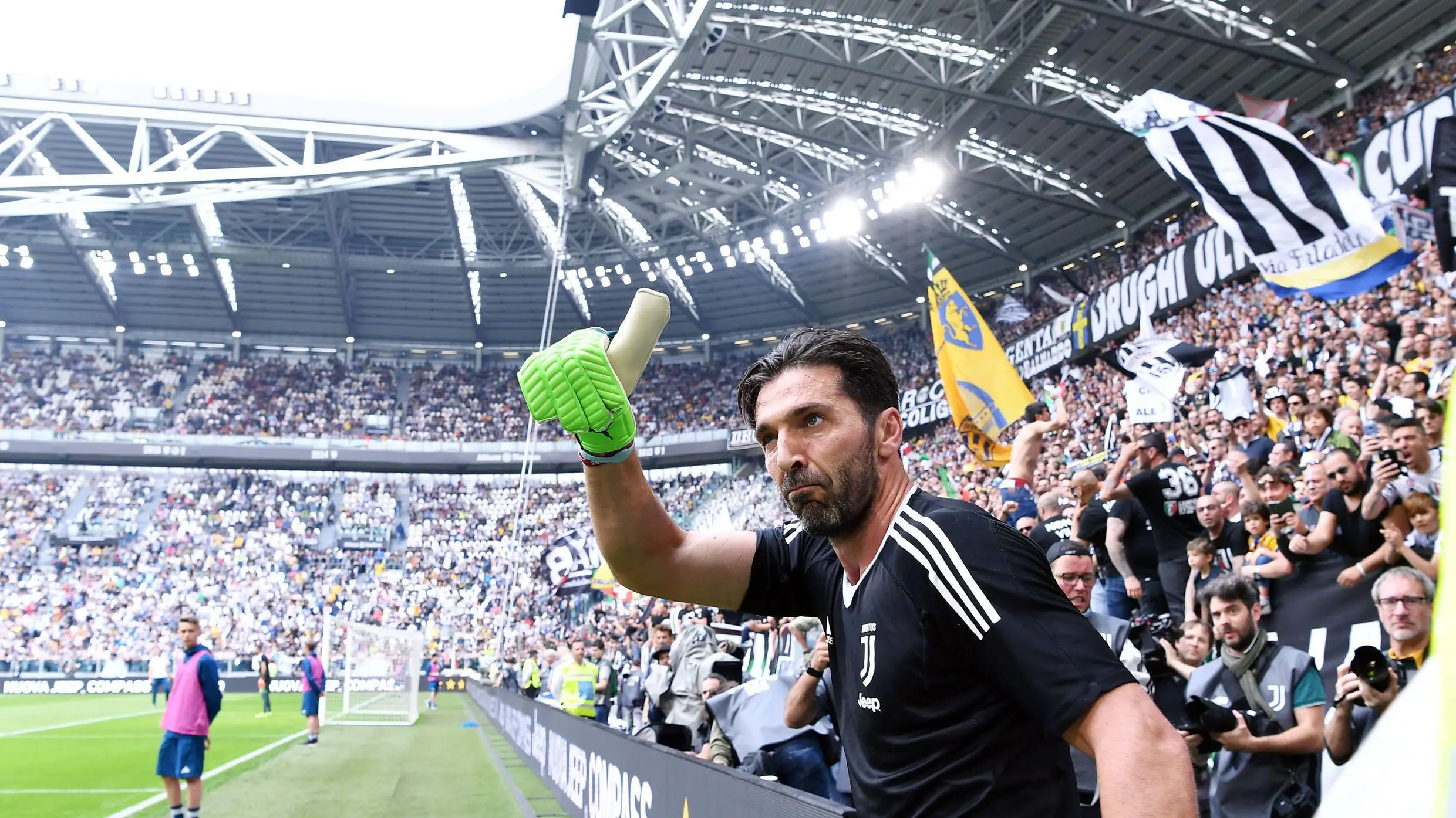 Gianluigi Buffon, en un partido con la Juventus de Turín Gianluigi Buffon, en un partido con la Juventus de Turín