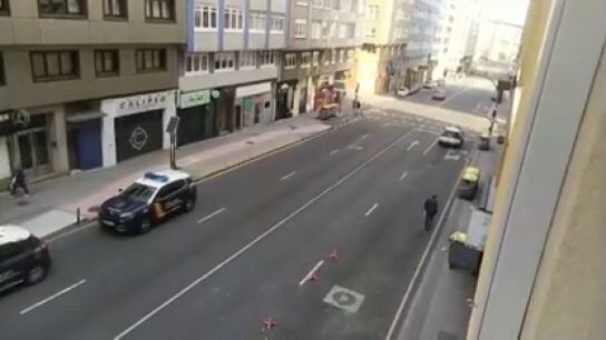Im&aacute;genes del piso okupados en A Coru&ntilde;a