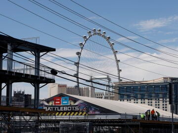 Construcción en marcha del Gran Premio de Fórmula 1 de Las Vegas 