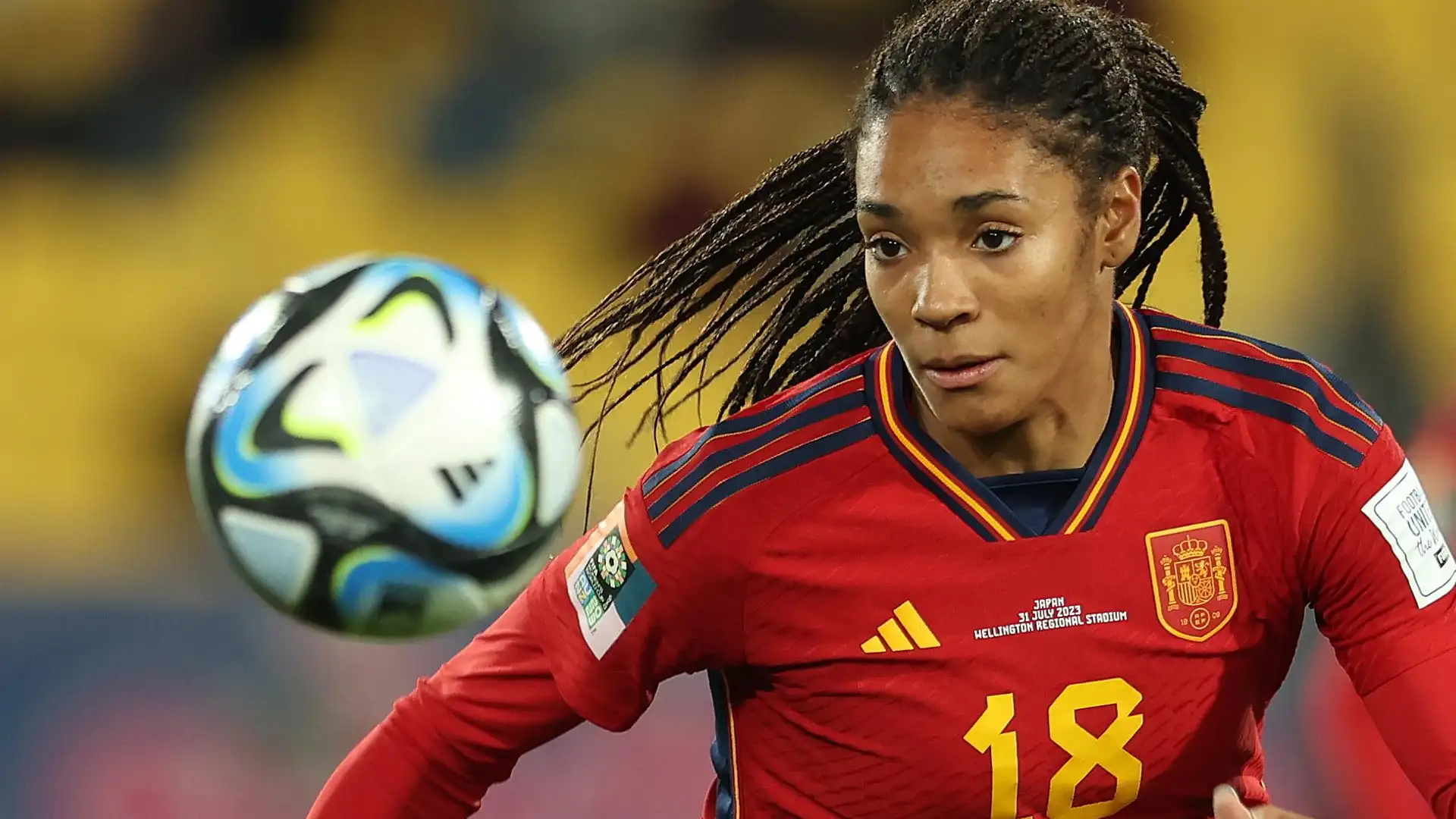 La futbolista de la selección española Salma Paralluelo La futbolista de la selección española Salma Paralluelo