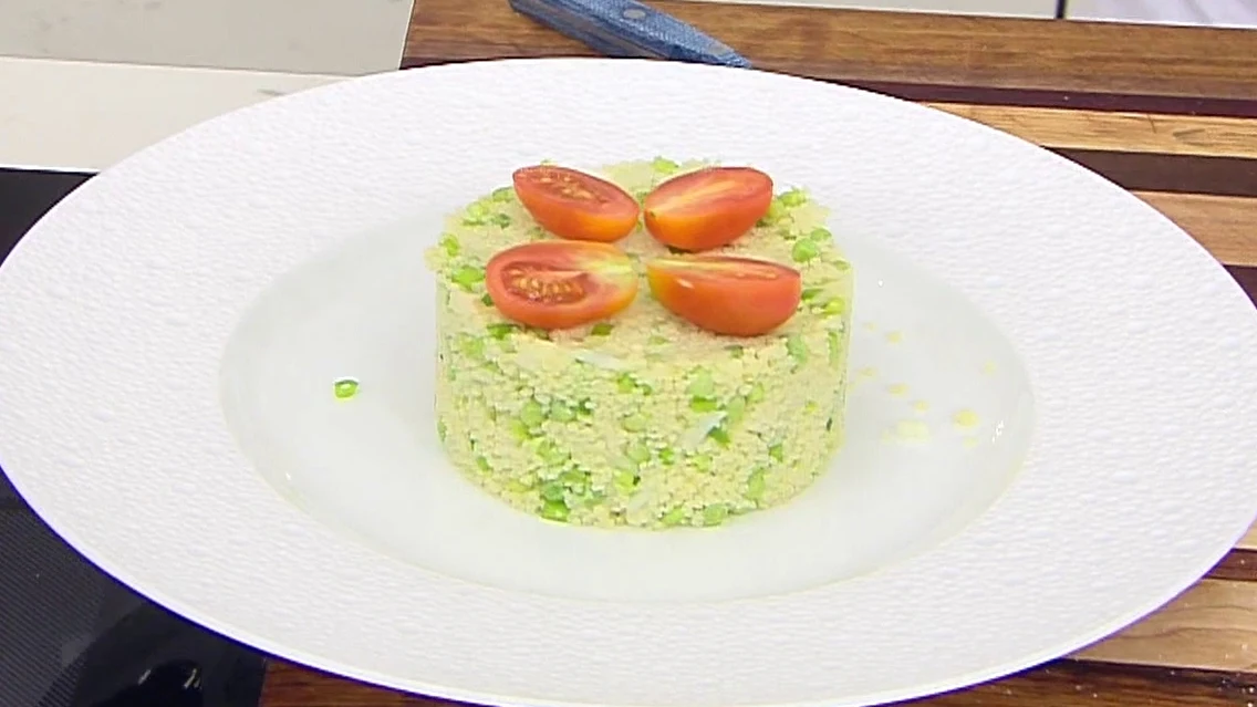 Ensalada de cuscús y guisantes Ensalada de cuscús y guisantes